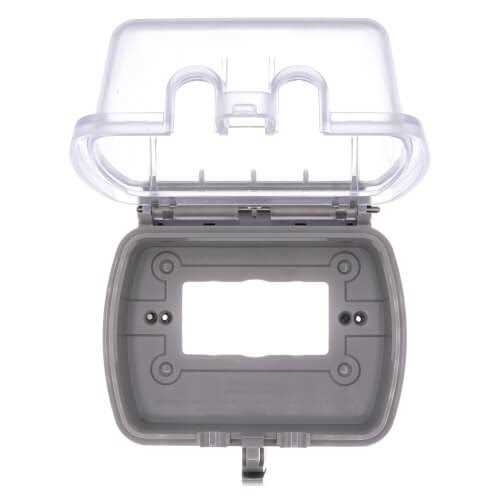 Leviton 5977-DGY 1-Gang Decora Vertical Raintight While-In-Use Thermoplastic Wallplate - Zenithce