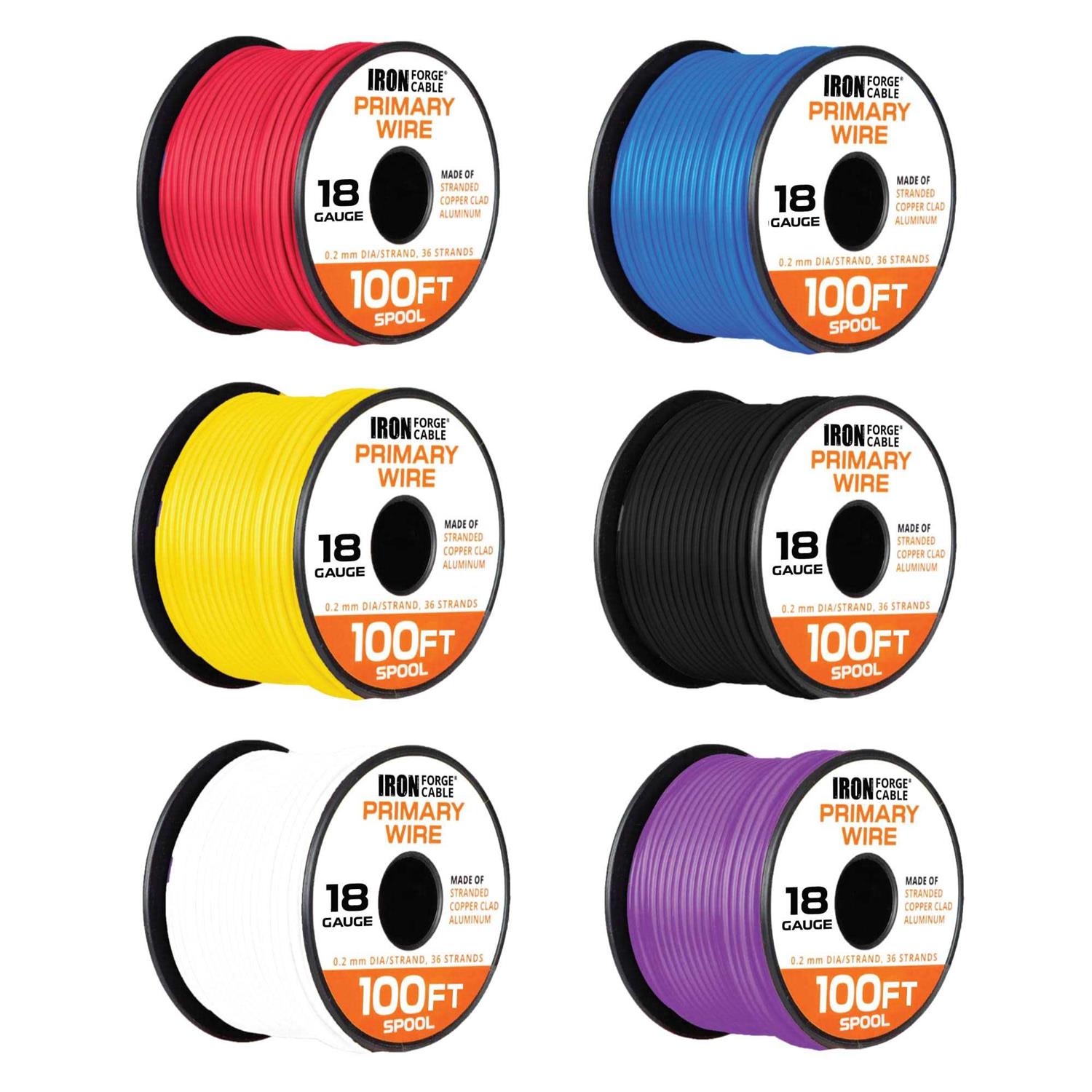 Iron Forge Cable Gauge Primary Wire Roll Assortment Pack - Zenithce