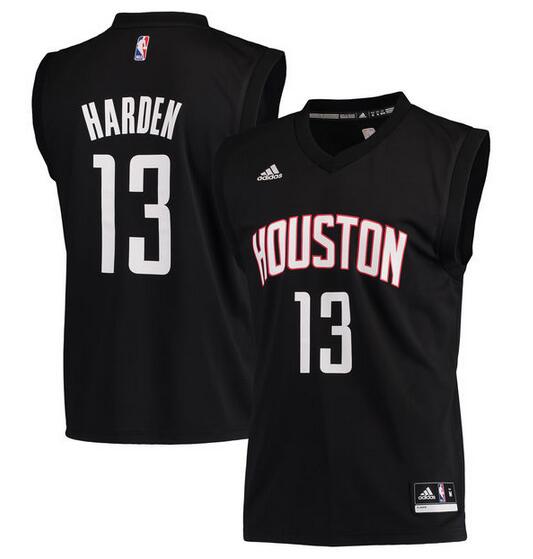 Houston Rockets 13 James Harden Black Fashion Replica Jersey - Zenithce