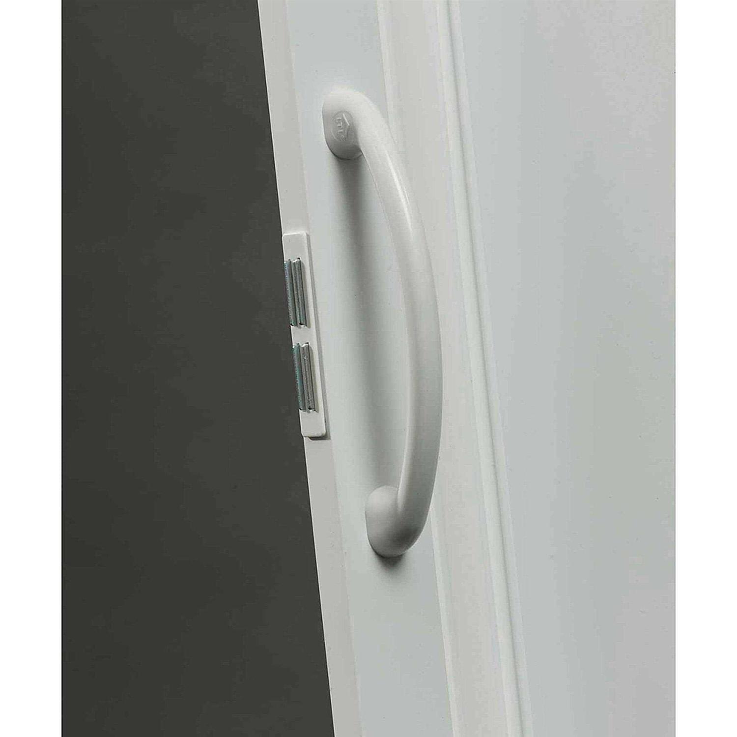Homestyle Regent PVC Accordion Folding Door Fits 36Wide x 80High White - Zenithce