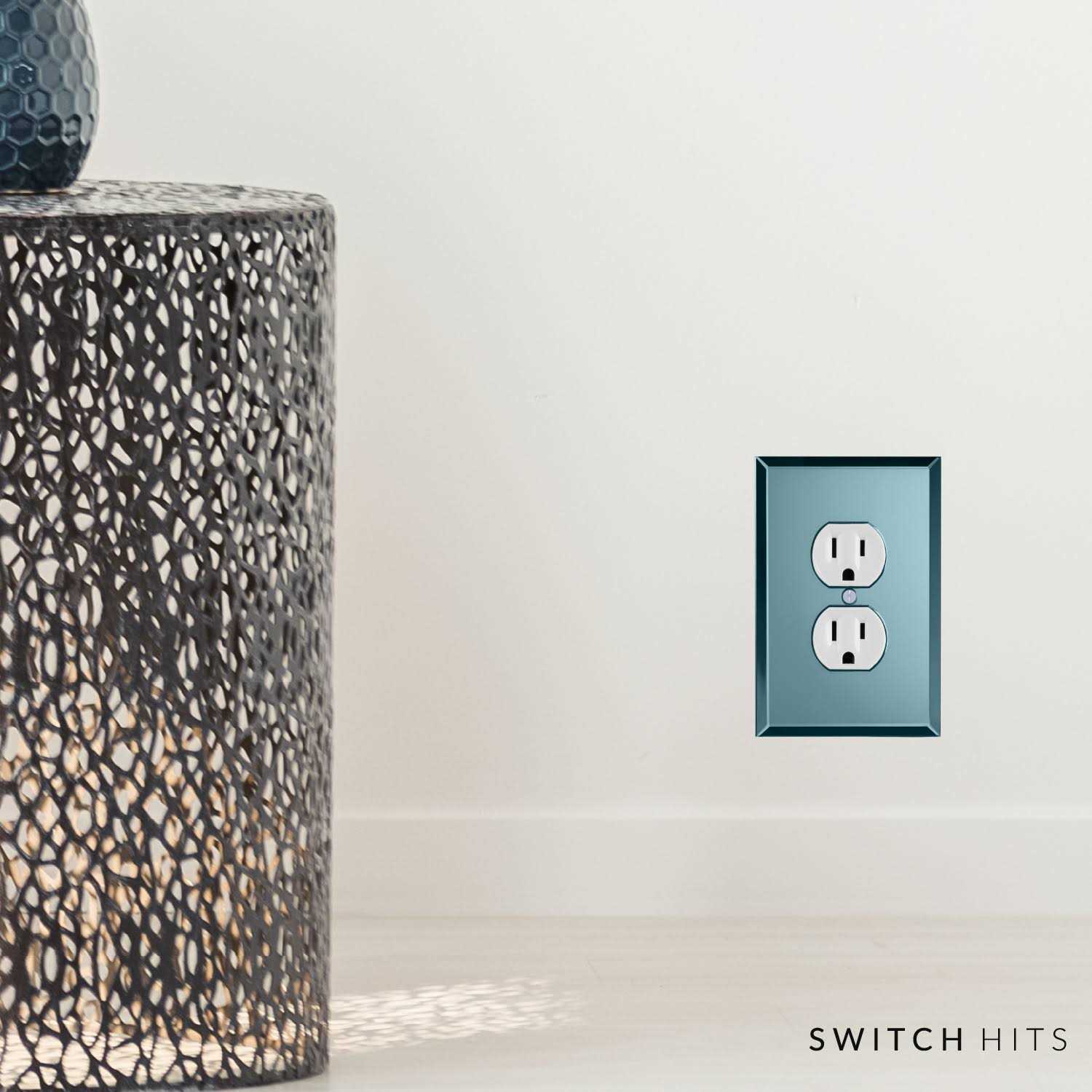 Switch Hits Glass Mirror Outlet Wall Plate 1 Duplex - Zenithce