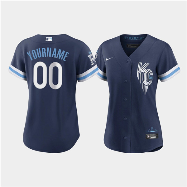 Kansas City Royals Active Player Custom 2022 Navy City Connect Cool Base Stitched Jersey - Zenithce