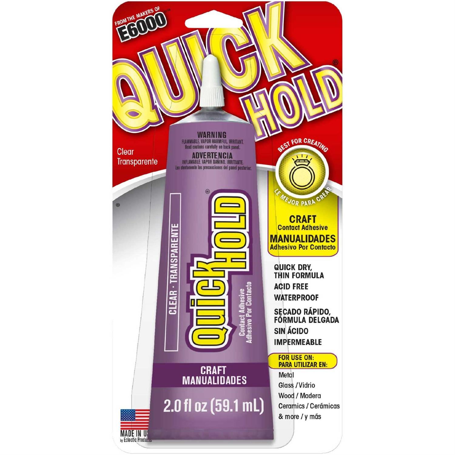 Eclectic E6000 Multi-Purpose Adhesive – 0.5 fl oz tube - Zenithce