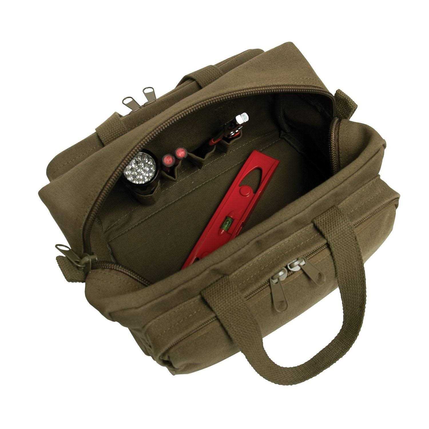 Rothco G.I. Type Zipper Pocket Mechanics Tool Bag With Military Stencil - Zenithce