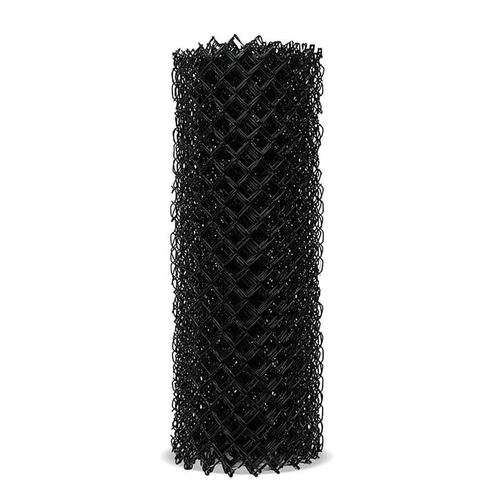 Unbranded H x 50-ft W 9-Gauge Vinyl Coated Steel Chain Link Fence Fabric with Mesh Size 2-in - Zenithce