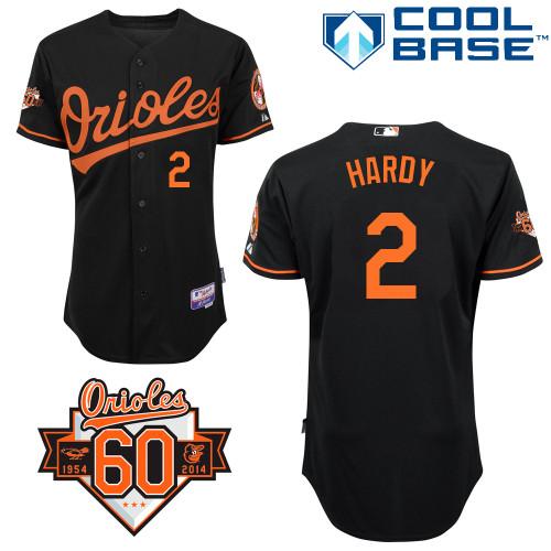 Orioles #2 J.J. Hardy Black Cool Base Stitched Jersey - Zenithce