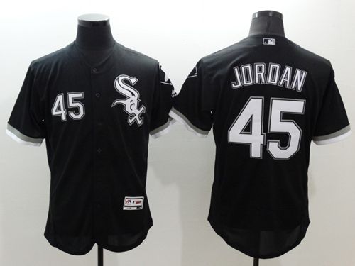 White Sox #45 Michael Jordan Black Flexbase Authentic Collection Stitched Jersey - Zenithce