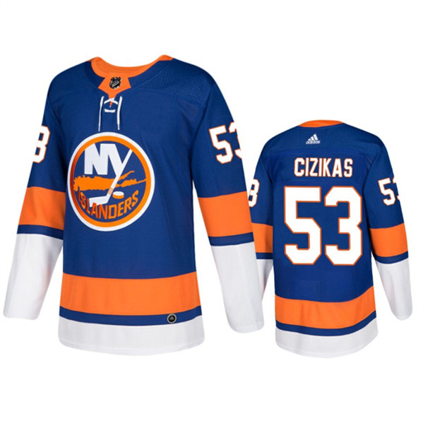 New York Islanders #53 Casey Cizikas Royal Stitched Jersey - Zenithce
