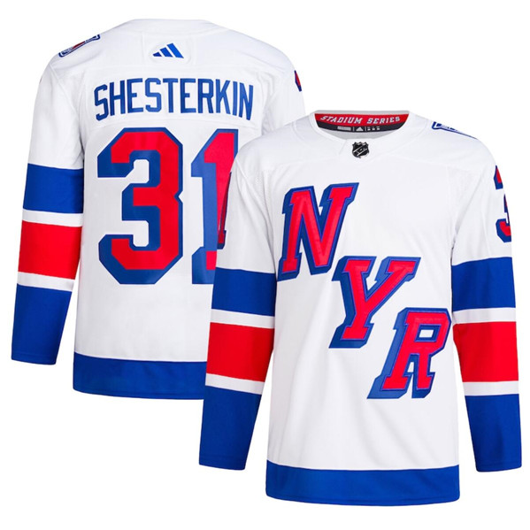 New York Rangers #31 Igor Shesterkin White 2024 Stadium Series Stitched Jersey - Zenithce