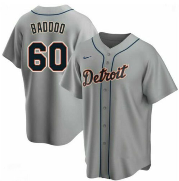 Detroit Tigers #60 Akil Baddoo Gray Cool Base Stitched Jersey - Zenithce
