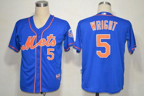 Mets #5 David Wright Blue Alternate Home Cool Base Stitched Jersey - Zenithce