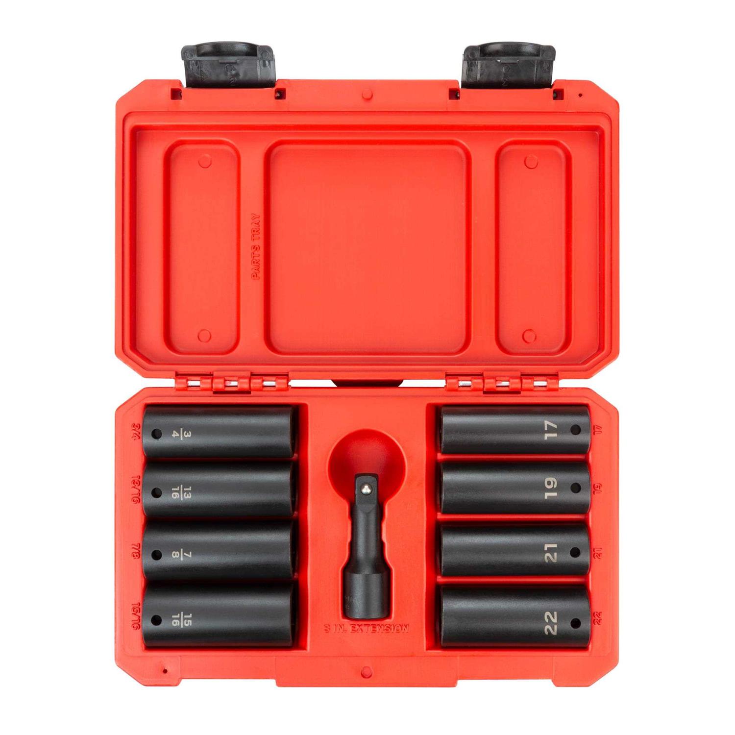 Tekton 1/2 Inch Drive 6-Point Impact Socket Set SID92407 - Zenithce