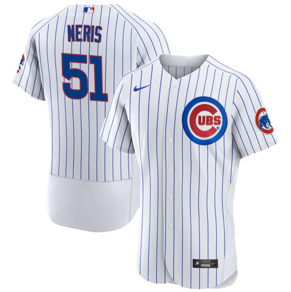 Chicago Cubs #51 Héctor Neris White Flex Base Stitched Jersey - Zenithce