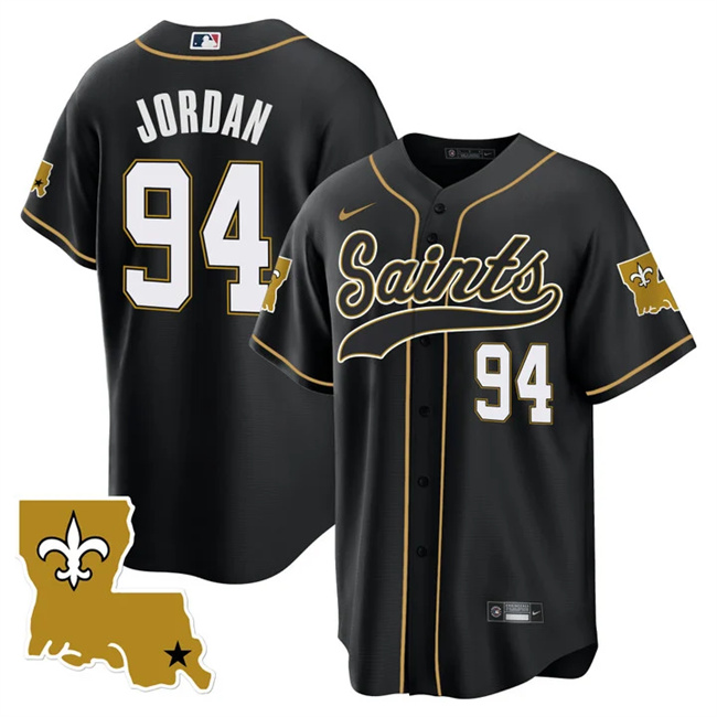 New Orleans Saints #94 Cameron Jordan Black 1987 Legacy Cool Base Stitched Jersey - Zenithce