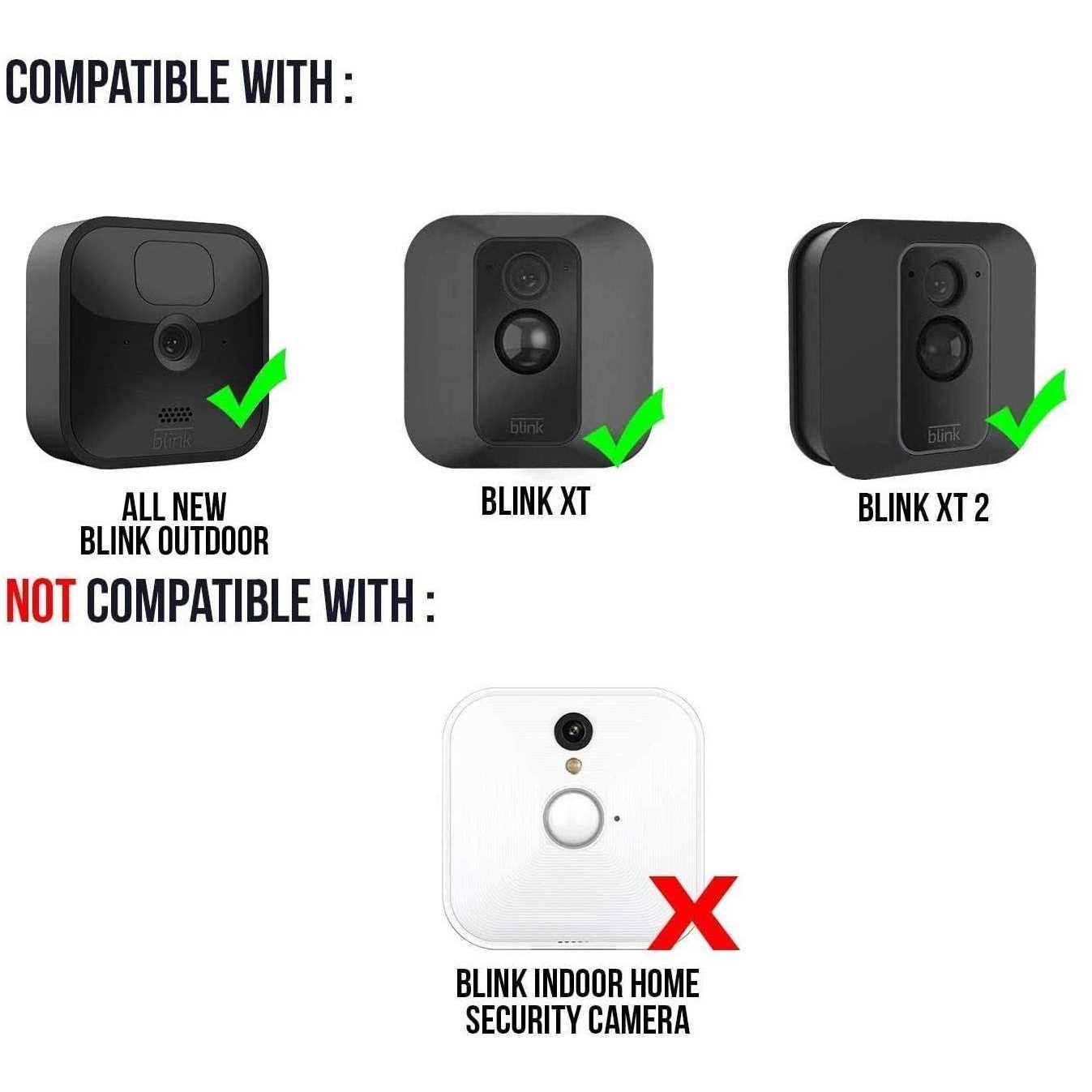 Wasserstein Solar Panel with Internal Battery Compatible with Blink Outdoor, Blink XT and Blink XT2 Outdoor Camera - Zenithce