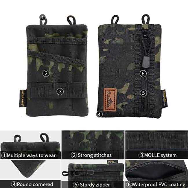 Viperade VE1 Pocket Organizer Tool Pocket Organizer for men Pocket Organizer Storage EDC Gears - Zenithce