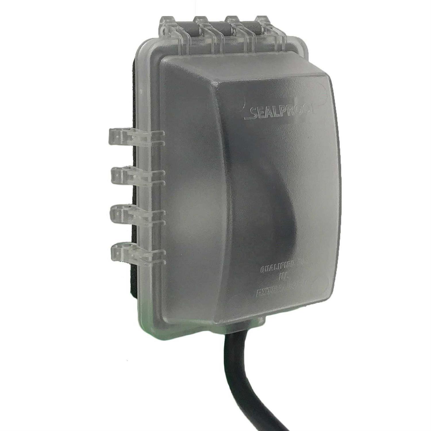 Sealproof 1-Gang Duplex Horizontal Weatherproof Outlet Cover - Zenithce