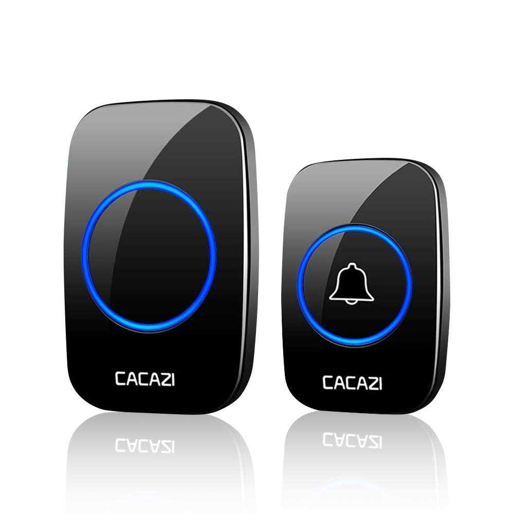 Wireless Doorbell 2 Push Buttons 2 Receivers Physen Waterproof Door Chime Kit Operating at 1300-ft - Zenithce