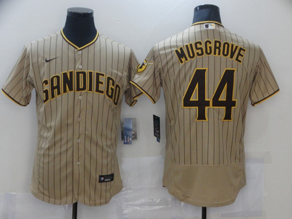 San Diego Padres #44 Joe Musgrove Tan Brown Flex Base Stitched Jersey - Zenithce