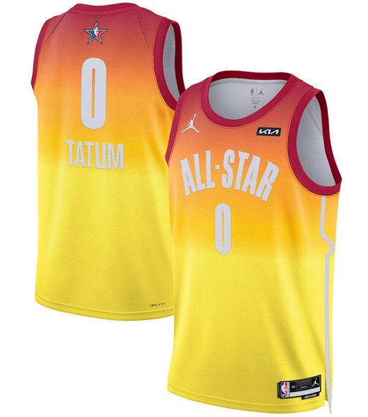 2023 All-Star #0 Jayson Tatum Orange Game Swingman Stitched Jersey - Zenithce