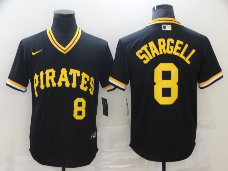 Pittsburgh Pirates #8 Willie Stargell Black Cool Base Stitched Jersey - Zenithce