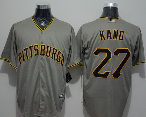 Pirates #27 Jung-Ho Kang Grey New Cool Base Stitched Jersey - Zenithce