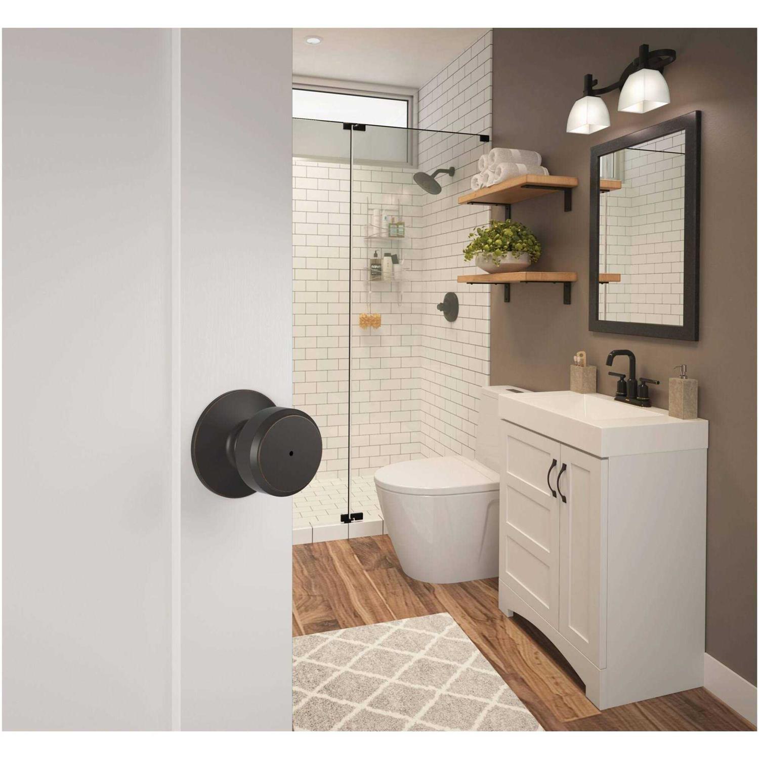 Schlage Bowery Knob Privacy Lock F40BWE - Zenithce