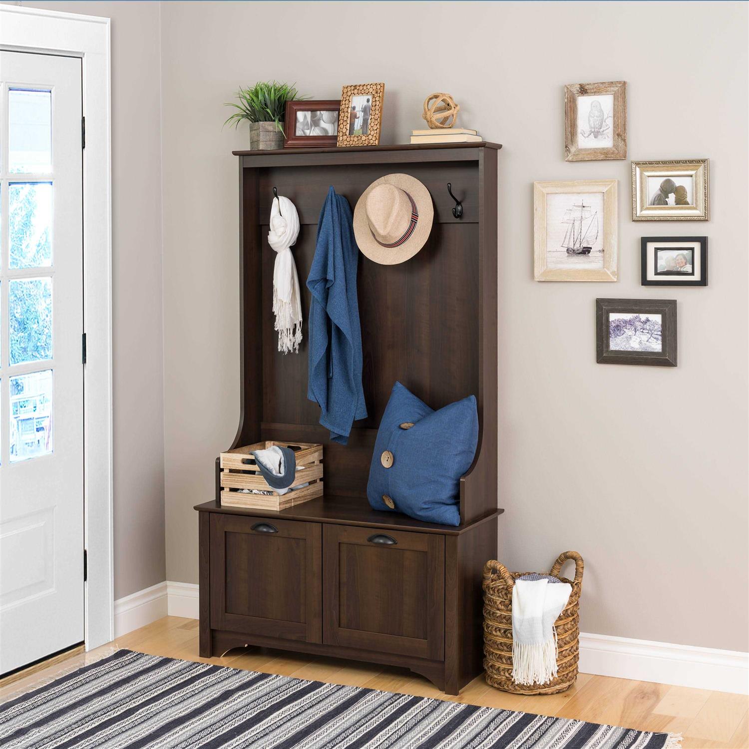 Prepac Wide Hall Tree with Shaker Doors - Zenithce