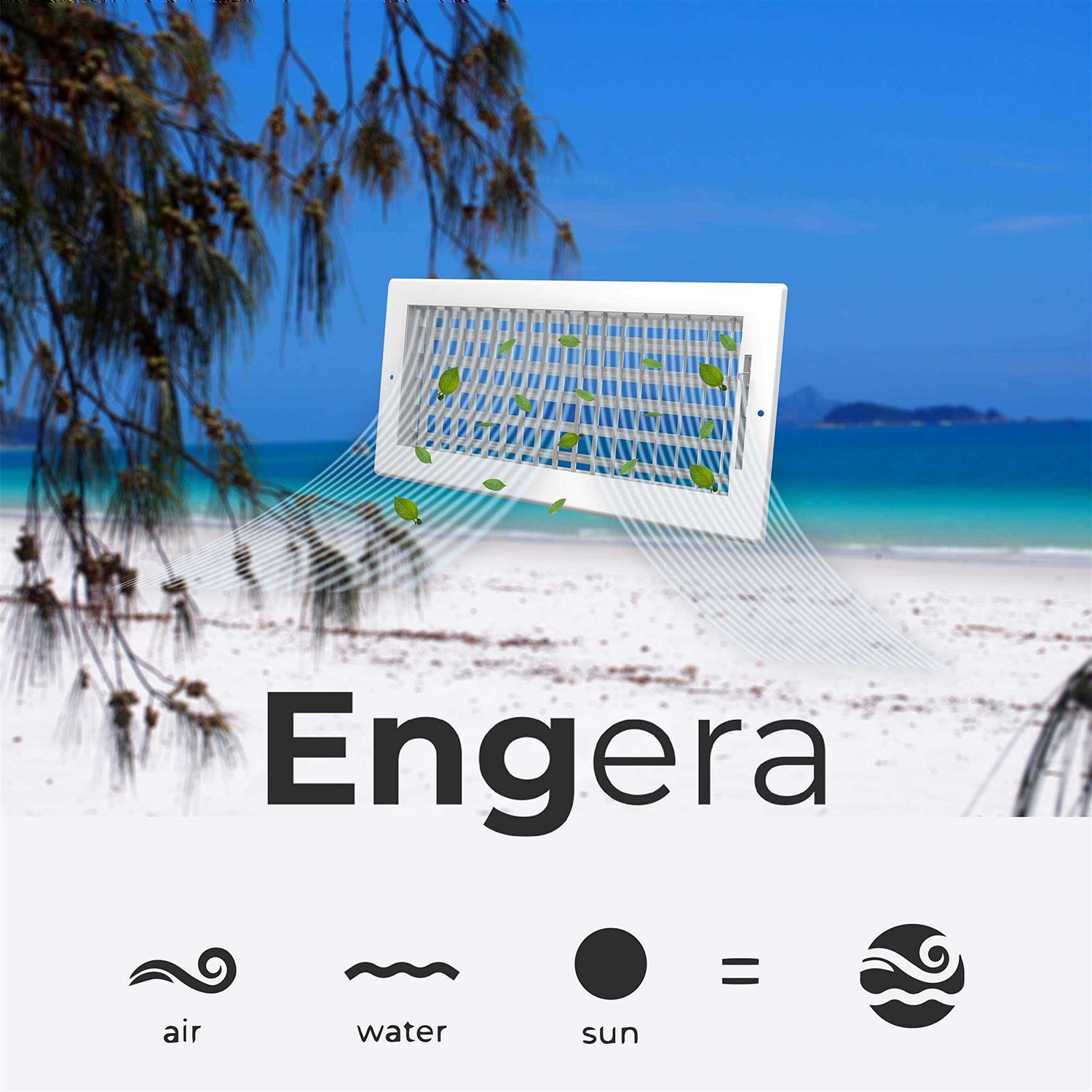 Enga Solid Brass High Pressure Hand Held Shower Wand Square Head with Adjustable Supply Elbow Wall Connector Shower Holder and Hose Set - Zenithce