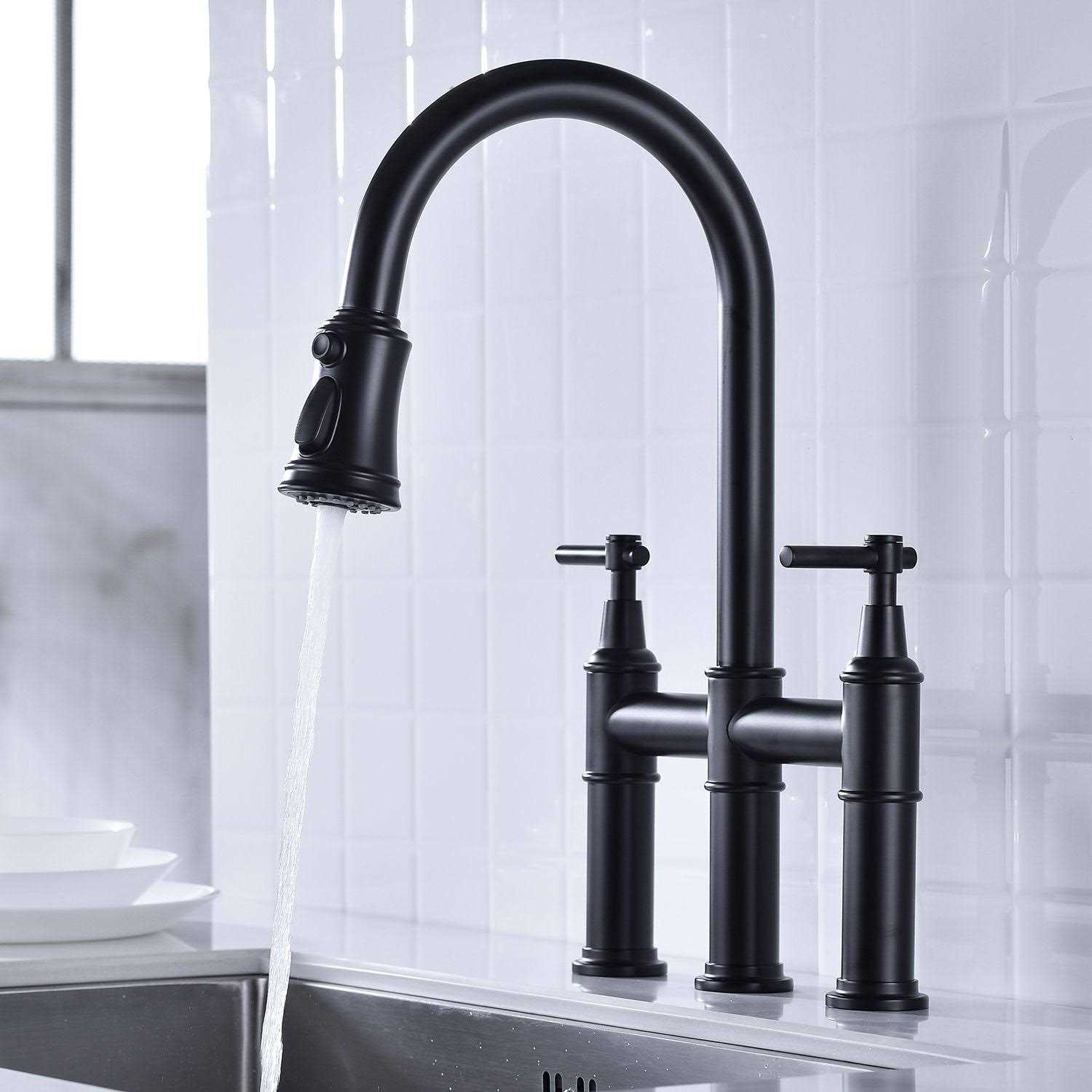 Pfister GT26-4CB Avalon 1-Handle Kitchen Faucet with Side Spray & Soap Dispenser - Zenithce