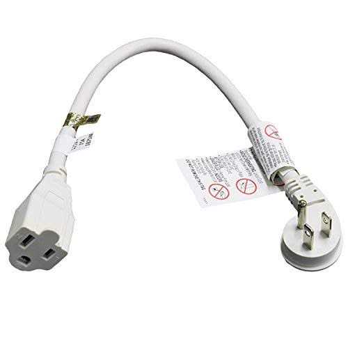 firmerst 1875W Flat Plug Extension Cord Black 2 feet - Zenithce