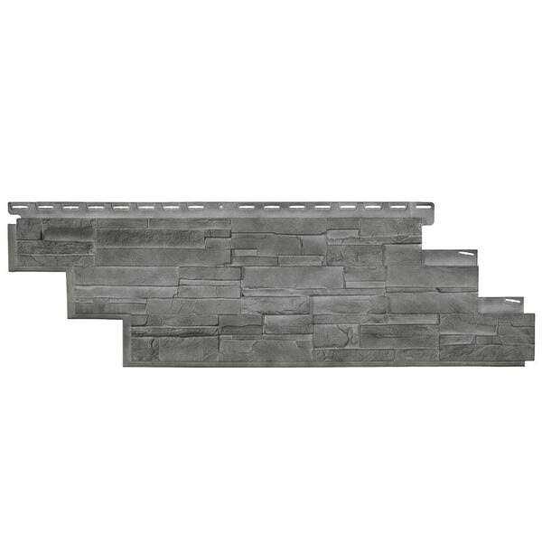 NovikShake HR Half Round Polymer Siding in Heritage Gray - Zenithce