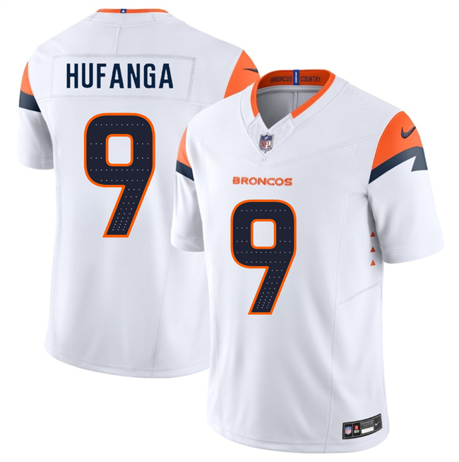 Denver Broncos #9 Talanoa Hufanga White 2025 F.U.S.E. Vapor Limited Stitched Jersey - Zenithce