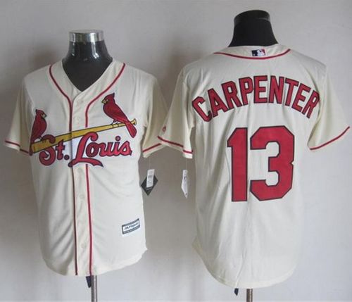 Cardinals #13 Matt Carpenter Cream New Cool Base Stitched Jersey - Zenithce