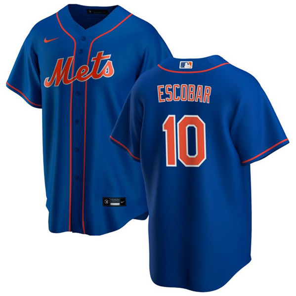 New York Mets #10 Eduardo Escobar Royal Cool Base Stitched Jersey - Zenithce