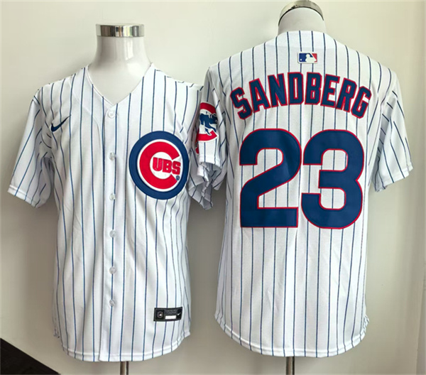 Chicago Cubs #23 Ryne Sandberg White Limited Stitched Jersey - Zenithce