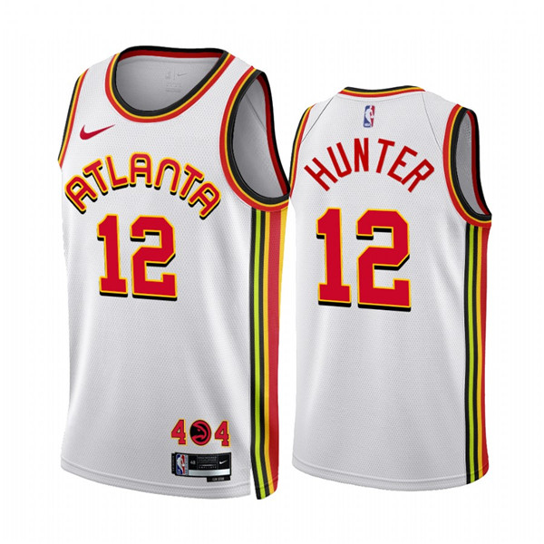 Atlanta Hawks #12 De'Andre Hunter 2022-23 White Association Edition Stitched Jersey - Zenithce