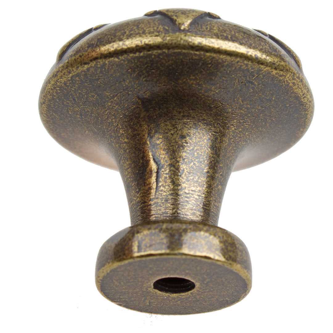 GlideRite Hardware 81091-SN-10 Square Deco Cabinet Knob - Zenithce