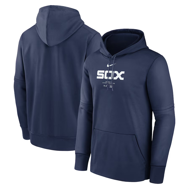 Chicago White Sox Navy Collection Practice Performance Pullover Hoodie - Zenithce