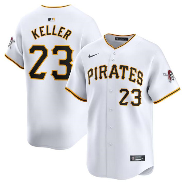 Pittsburgh Pirates #23 Mitch Keller White Home Limited Stitched Jersey - Zenithce