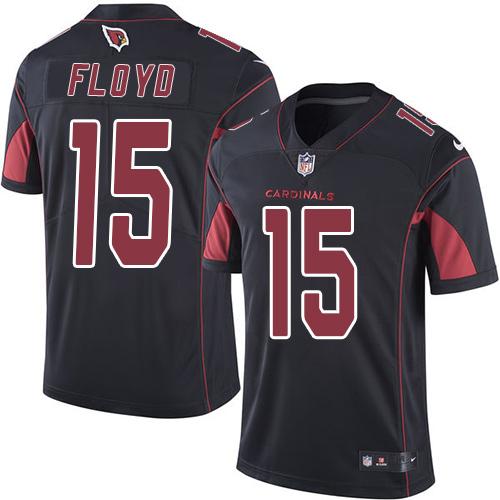 Cardinals #15 Michael Floyd Black Stitched Limited Rush Nike Jersey - Zenithce