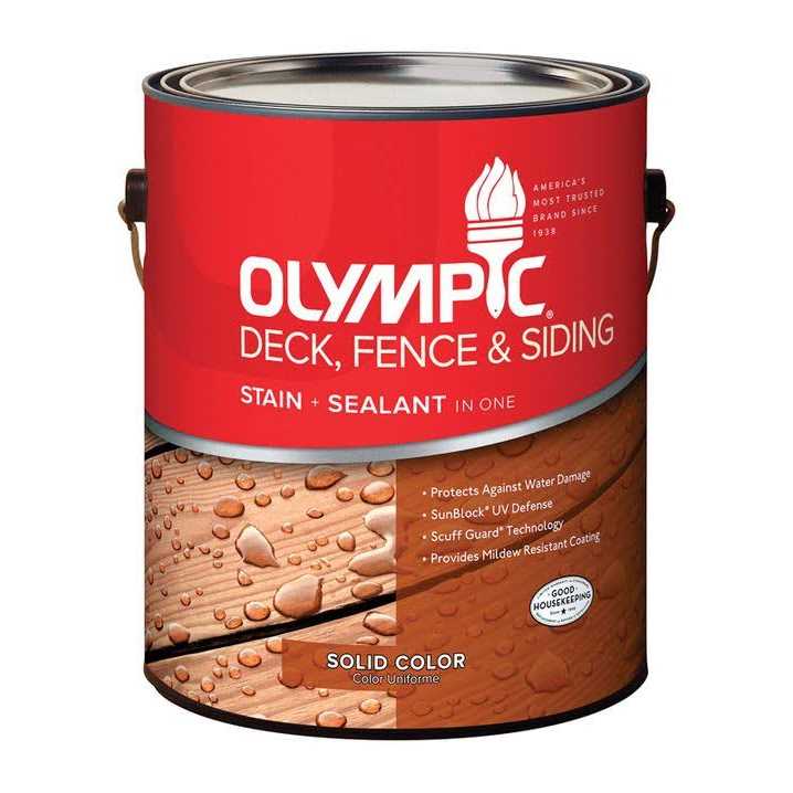 Olympic Wood Protector Exterior Solid Color Wood Stain - Zenithce