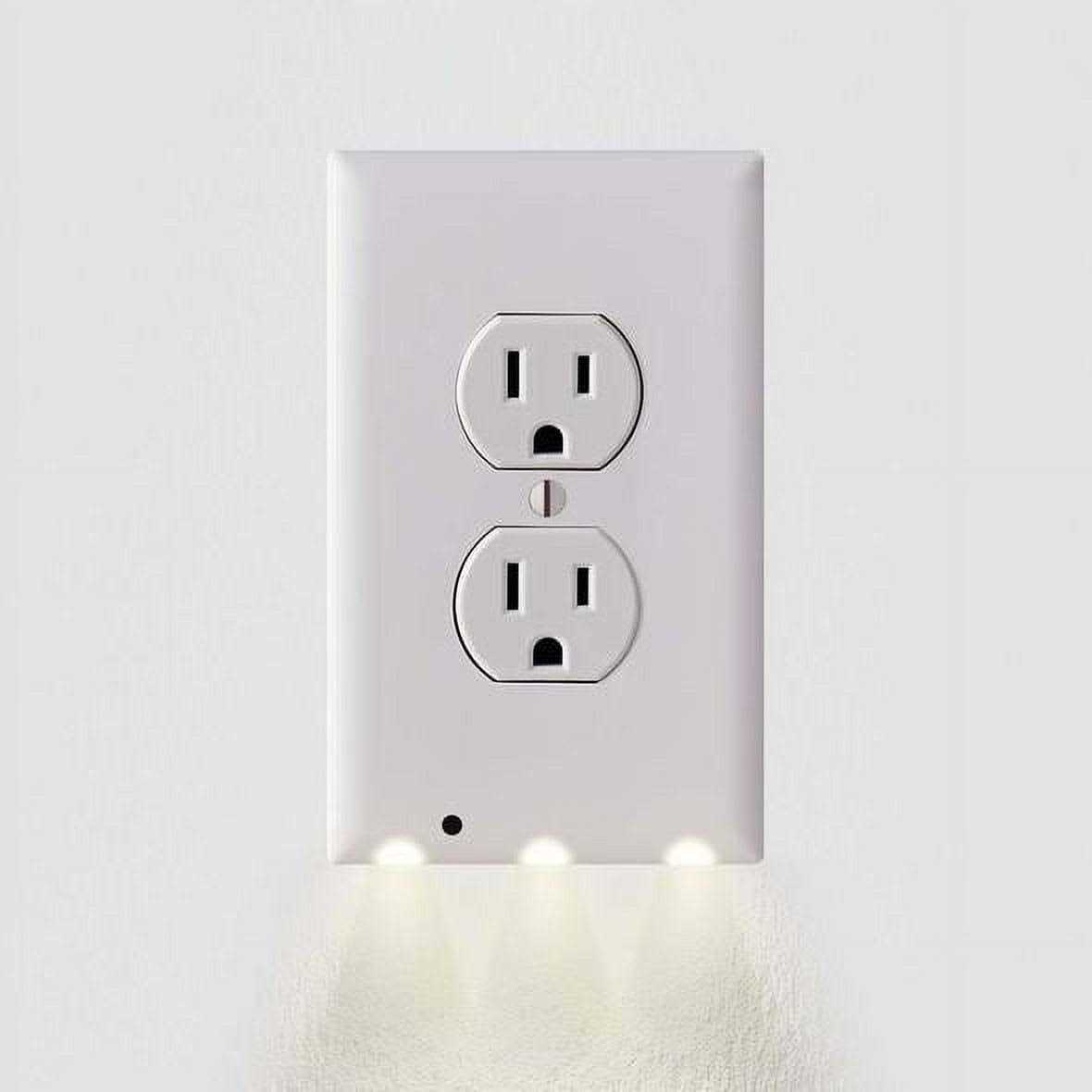 Hello Light Wall Plate Night Light LED Night Lights Built Into Electrical Outlet Wall Plates - Zenithce