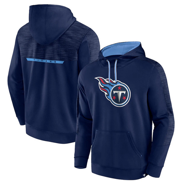 Tennessee Titans Navy Defender Evo Pullover Hoodie - Zenithce