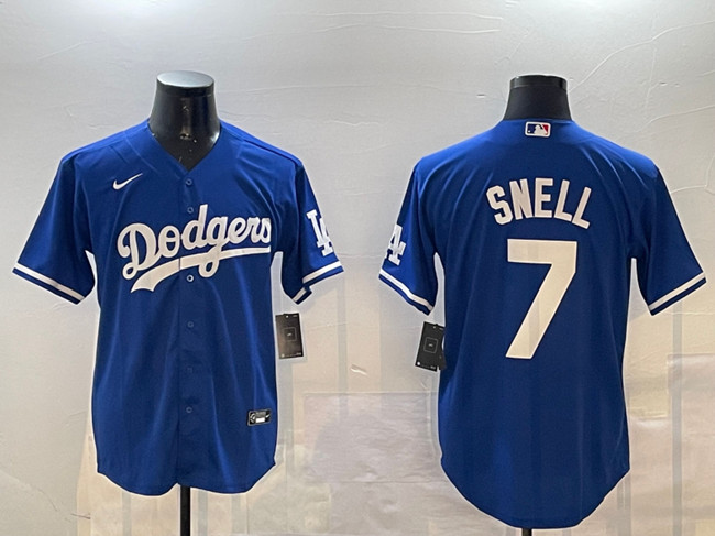 Los Angeles Dodgers #7 Blake Snell Royal Cool Base Stitched Jersey - Zenithce