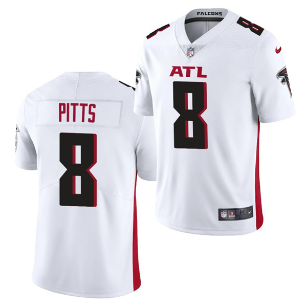 Atlanta Falcons #8 Kyle Pitts 2021 Draft White Vapor Untouchable Limited Stitched Jersey - Zenithce