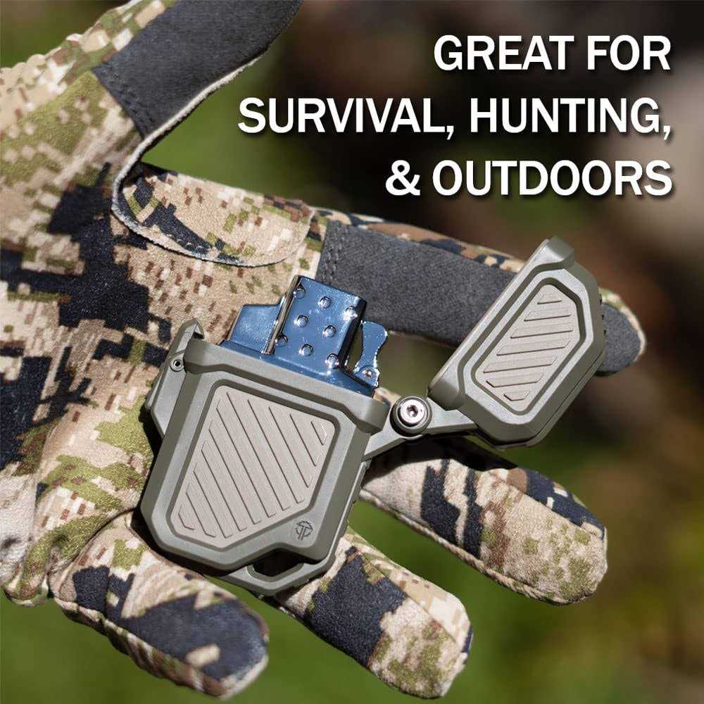 Thyrm PyroVault 2.0 Lighter Armor Compatible with Zippo Inserts, for Protection, Less Evaporation, and Retention - Zenithce