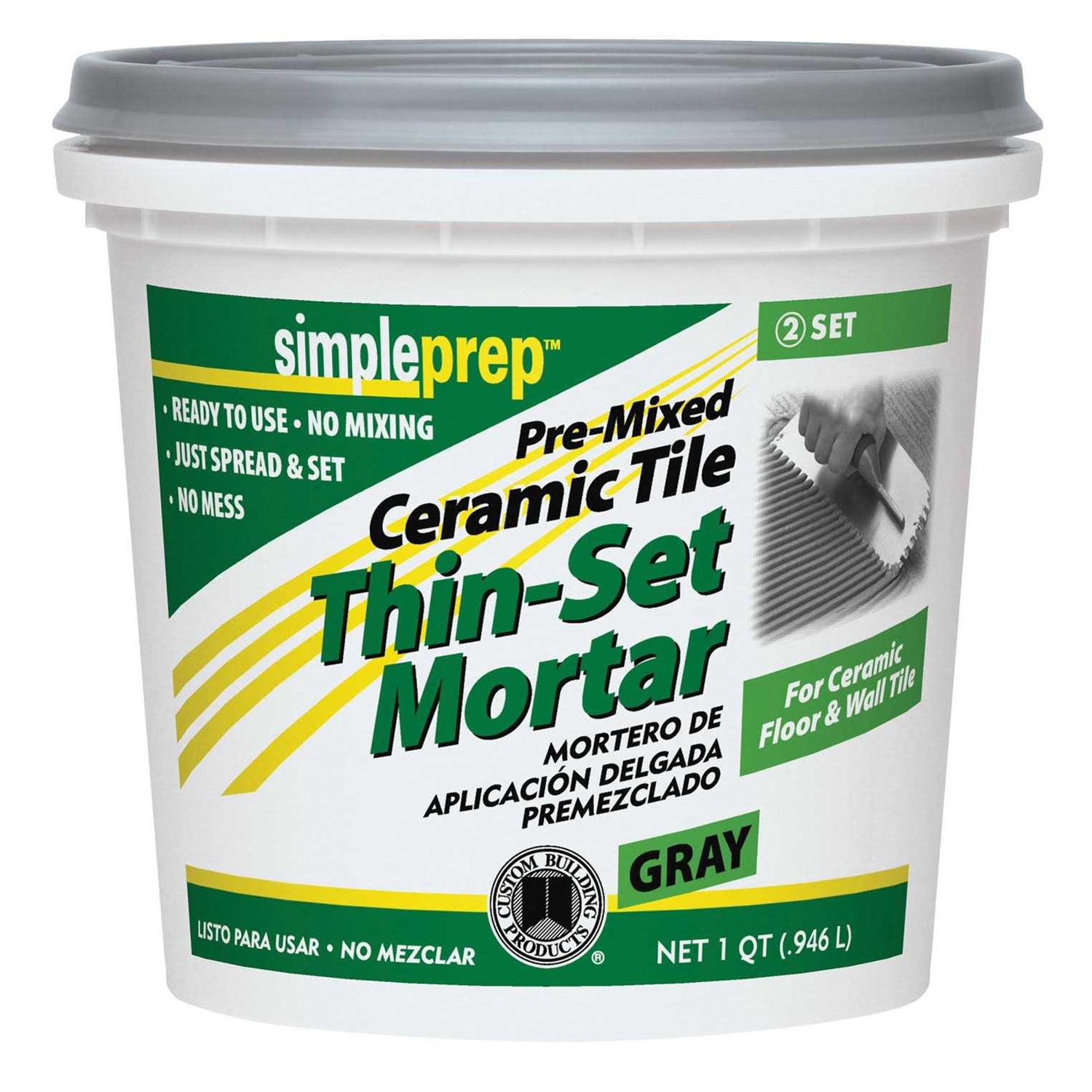 Custom Building Products SimpleGrout Indoor Natural Gray Grout 1 qt - Zenithce