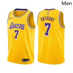 Los Angeles Lakers #7 Carmelo Anthony Icon Edition Gold 2021 Stitched Jersey - Zenithce