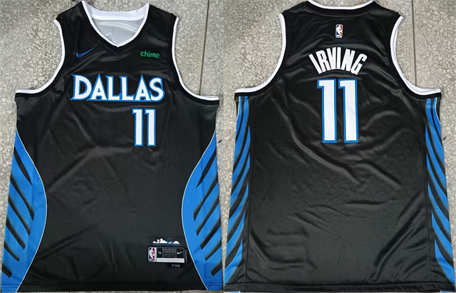Dallas Mavericks #11 Kyrie Irving Black 2025-26 City Edition Stitched Jersey - Zenithce